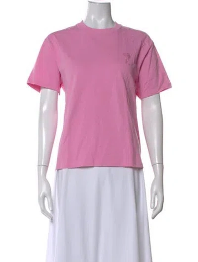 Pre-owned Ami Alexandre Mattiussi Crew Neck Short Sleeve T-shirt W/ Tags In Pink