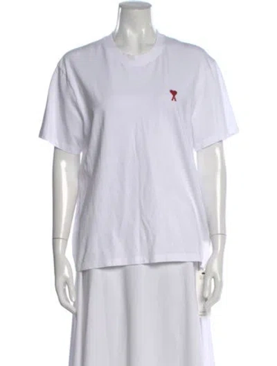 Pre-owned Ami Alexandre Mattiussi Crew Neck Short Sleeve T-shirt In White