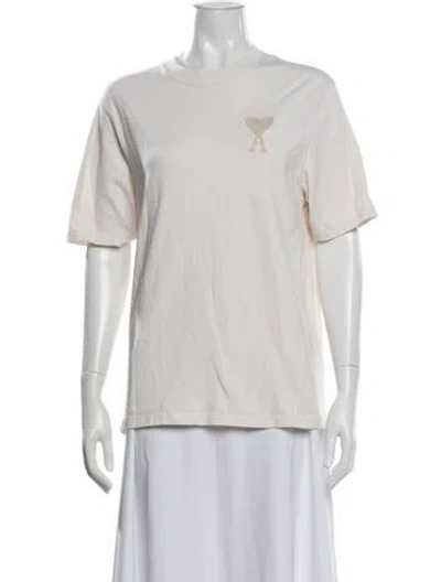 Pre-owned Ami Alexandre Mattiussi Crew Neck Short Sleeve T-shirt In White