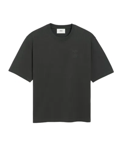 Ami Alexandre Mattiussi Crew Neck Short-sleeved T-shirt In Black