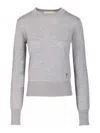 Ami Alexandre Mattiussi Crew Neck Sweater In Wool And Silk In Gray