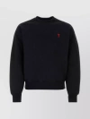 AMI ALEXANDRE MATTIUSSI CREW NECK SWEATSHIRT WITH RIBBED HEM AND CUFFS