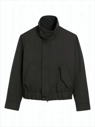 Ami Alexandre Mattiussi Cropped Black Wool Jacket