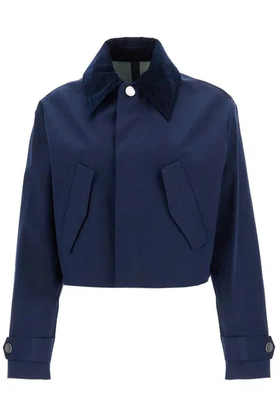 Ami Alexandre Mattiussi Flap Pocket Jacket In Navy Blue/  Clay Blue