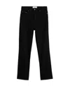 Ami Alexandre Mattiussi Cropped Flared Trousers In Black