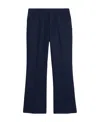Ami Alexandre Mattiussi Cropped Flared Trousers In Black