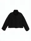 Ami Alexandre Mattiussi Quilted Jackets With Front Pockets And High Collar In Black