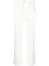 Ami Alexandre Mattiussi Cropped Slim Fit Trousers In White