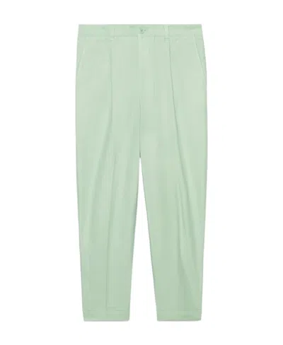 Ami Alexandre Mattiussi Cropped Tapered Trousers In Green