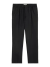 Ami Alexandre Mattiussi Cropped Virgin Wool Trousers Black In Black