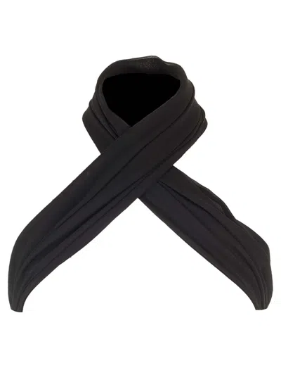 Ami Alexandre Mattiussi Crossover Top In Silk Georgette Tops Black