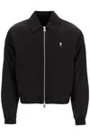 Ami Alexandre Mattiussi Ami Paris Long-sleeved Zipped Jacket In Black