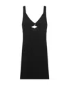 Ami Alexandre Mattiussi Ami Paris Cut-out Detail Mini Dress In Black