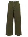 Ami Alexandre Mattiussi Belt-loop Casual Pants In Green
