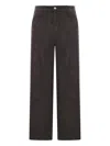 Ami Alexandre Mattiussi Ami Paris Grey Corduroy Wide-leg Trousers Ami Paris In Brown