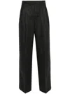 Ami Alexandre Mattiussi Dark Grey Pleated Trousers In Grey