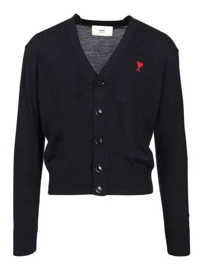 AMI ALEXANDRE MATTIUSSI DE COEUR CARDIGAN
