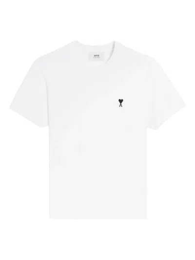 Ami Alexandre Mattiussi Ami Ami De Coeur Crewneck T-shirt In White