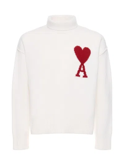 AMI ALEXANDRE MATTIUSSI DE COEUR LOGO SWEATER
