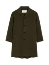 Ami Alexandre Mattiussi Ami Paris De Coeur Single-breasted Car Coat In Black