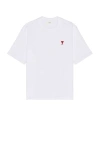 Ami Alexandre Mattiussi Ami Paris Ami De Coeur White Oversize T Shirt