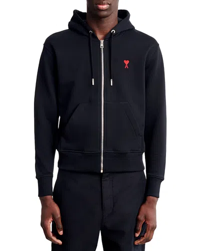 AMI ALEXANDRE MATTIUSSI DE COEUR ZIP HOODIE