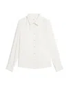 Ami Alexandre Mattiussi Decorative-button Long-sleeve Shirt In White
