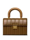 Ami Alexandre Mattiussi Déjà-vu Quilted Leather Tote Bag In Brown