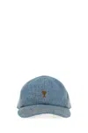 Ami Alexandre Mattiussi Ami Paris Denim Baseball Cap In Blue
