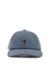 Ami Alexandre Mattiussi Denim Baseball Hat In Blue