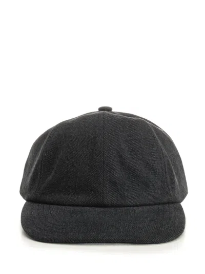 Ami Alexandre Mattiussi Denim Cap Hats Black In Brown