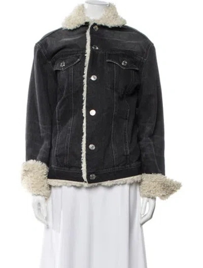 Pre-owned Ami Alexandre Mattiussi Denim Jacket In Black