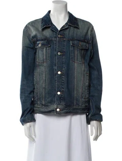 Pre-owned Ami Alexandre Mattiussi Denim Jacket In Blue