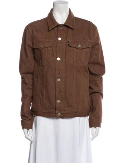 Pre-owned Ami Alexandre Mattiussi Denim Jacket In Brown