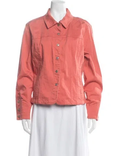 Pre-owned Ami Alexandre Mattiussi Denim Jacket In Orange