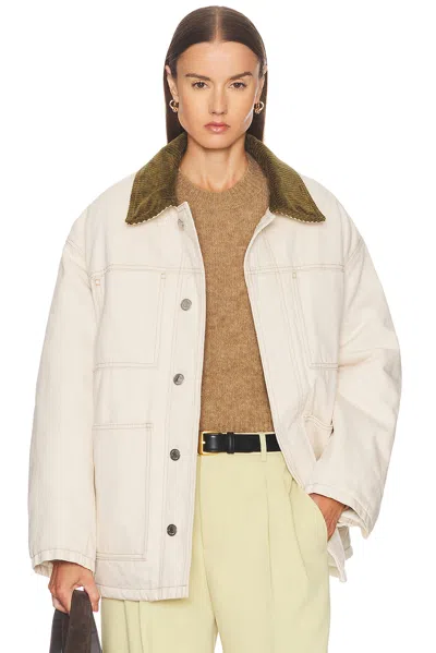 Ami Alexandre Mattiussi Denim Jacket In White