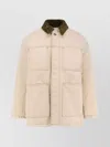 Ami Alexandre Mattiussi Denim Jacket With Adjustable Cuffs And Pockets In Brown