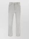 Ami Alexandre Mattiussi Denim Jeans Cropped Length Contrast Stitching