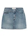 Ami Alexandre Mattiussi Denim Mini Skirt In Blue