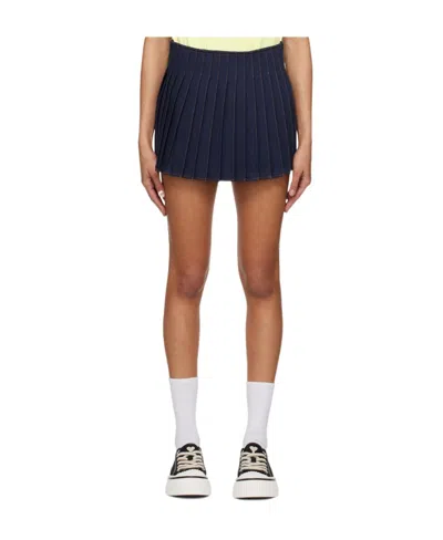 Ami Alexandre Mattiussi Denim Miniskirt In Multicolor