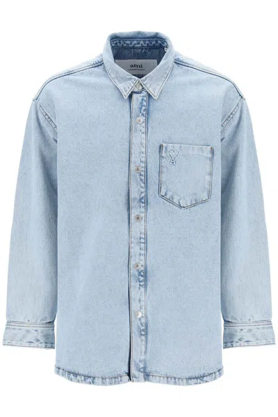 AMI ALEXANDRE MATTIUSSI DENIM OVERSHIRT