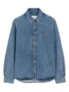 Ami Alexandre Mattiussi Denim Shirt In Blue