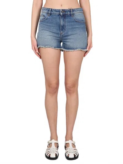 AMI ALEXANDRE MATTIUSSI DENIM SHORTS