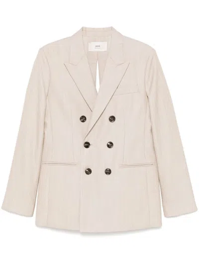AMI ALEXANDRE MATTIUSSI DOUBLE-BREASTED BLAZER