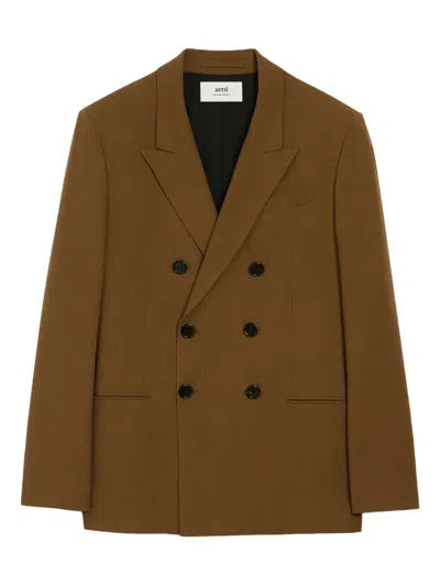 AMI ALEXANDRE MATTIUSSI DOUBLE-BREASTED BLAZER