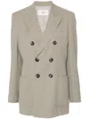Ami Alexandre Mattiussi Double-breasted Blazer In 2811 Light Taupe