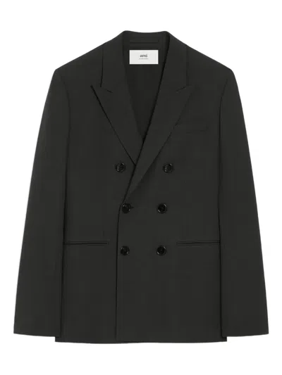 Ami Alexandre Mattiussi Double-breasted Blazer In Black