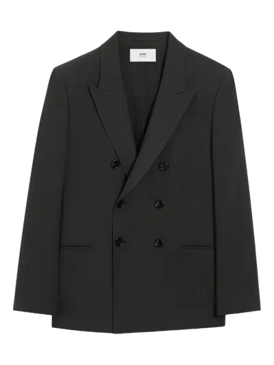 AMI ALEXANDRE MATTIUSSI DOUBLE-BREASTED BLAZER