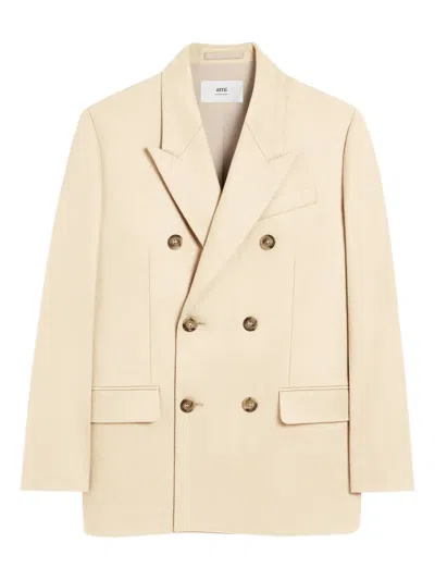 Ami Alexandre Mattiussi Double-breasted Blazer In Neutral