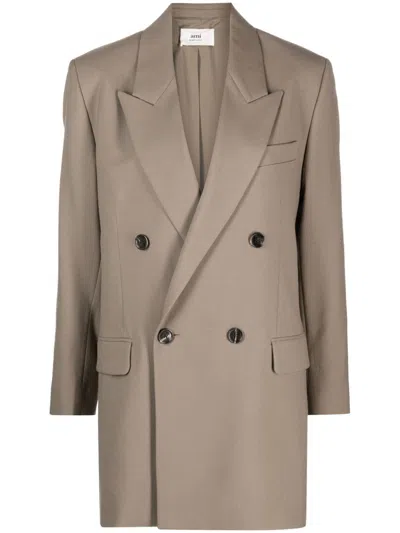 Ami Alexandre Mattiussi Double-breasted Blazer In Neutrals